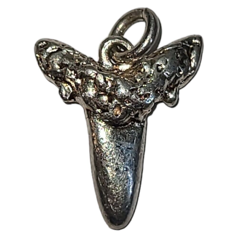 Vintage Silver Tone Shark‎ Tooth Charm